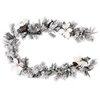 Image de Créateur d'intérieur - Guirlande de Noël "Floqué" 200cm Blanc & Vert