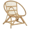 Image de - Fauteuil Design en Rotin "Léo" 58cm Naturel