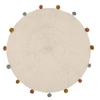 Image de Tapis rond D90 à pompons Arlequin