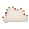 Image de - Coussin Enfant Pompons Nuage 30x50cm Ivoire