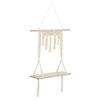 Image de Créateur d'intérieur - Etagère Murale en Bois "Macramé" 80cm Ivoire