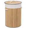 Image de - Panier à Linge Rond "Bambou" 48L Naturel