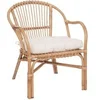 Image de Fauteuil en rotin Neta avec coussin