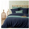 Image de Parure de lit bleu 240x260 cm coton -