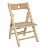 Image de Chaise enfant pliante en bois coloris naturel
