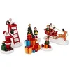 Image de Fééric Lights and Christmas - Lot de 6 Personnages Village de Noël "Laponie" 23cm Multicolore