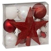 Image de Créateur d'intérieur - Kit 18 Pièces Déco "Noël" 21cm Rouge & Blanc