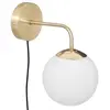 Image de Créateur d'intérieur - Applique Murale Design "Dris" 15cm Blanc & Or