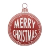 Image de Créateur d'intérieur - Boule de Noël "Merry Christmas" 40cm Rouge