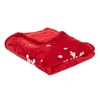 Image de Féérie Lights & Christmas - Plaid de Noël motif Merry Christmas - 130 x 180 cm - Rouge