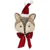 Image de Créateur d'intérieur - Décoration Murale de Noël Renard 49cm Rouge