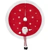 Image de Créateur d'intérieur - Tapis de Sapin Déco "Père Noël" 90cm Rouge