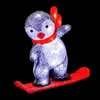 Image de Pingouin lumineux 40 LED extérieur sur son snowboard