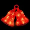 Image de Fééric Lights and Christmas - Décoration Lumineuse Extérieur "Cloches" 27cm Rouge
