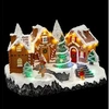 Image de Village de Noël Maisons en pain d'épices lumineux