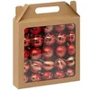 Image de Créateur d'intérieur - Lot de 25 Boules de Noël "Maison des Couleurs" 6cm Rouge & Or