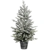 Image de Sapin de Noël en pot 100 cm artificiel enneigé Frosty