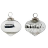 Image de Créateur d'intérieur - Lot de 2 Boules de Noël en Verre "Goutte" 8cm Argent