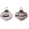 Image de Créateur d'intérieur - Lot de 2 Boules de Noël en Verre "Goutte" 8cm Marron