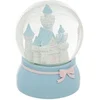 Image de - Boule à Neige en Verre "Château" 13cm Bleu