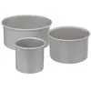 Image de - Lot de 3 Moules à Gâteau "Bord Haut" 20cm Argent
