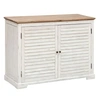 Image de Créateur d'intérieur - Buffet 2 Portes en Bois "Olbia" 110cm Blanc