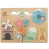 Image de Jeu en bois Planche d'activités - Naturel clair