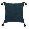Image de Créateur d'intérieur - Coussin Déco à Pompons "Millo" 40x40cm Bleu Pétrole