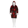 Image de Sweat plaid imprimé tartan TU rouge
