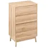 Image de Commode 4 tiroirs Abana naturel