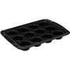 Image de - Moule 12 Muffins "Caractère" 33cm Noir