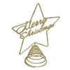 Image de Créateur d'intérieur - Cimier de Sapin Pailleté "Merry Christmas" 22cm Or