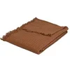 Image de Jeté de Lit Nid d'Abeille Widdy 130x180cm Terracotta