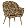 Image de Fauteuil motif jungle ocre Sango