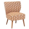 Image de Créateur d'intérieur - Fauteuil Crapaud à Motifs "Chiara" 80cm Ambre