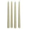 Image de Créateur d'intérieur - Lot de 4 Bougies Bâton "Satin" 25cm Or