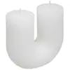Image de Créateur d'intérieur - Bougie Design "Demi" 400g Blanc