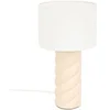 Image de Lampe cylindre Noly 44 cm céramique beige