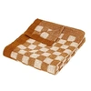 Image de Créateur d'intérieur - Plaid Tricot Damier "Itha" 130x180cm Ocre