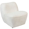 Image de Fauteuil chauffeuse chenille blanc Minari