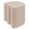 Image de Créateur d'intérieur - Pouf Design en Velours "Bolan" 40cm Beige