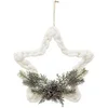 Image de Créateur d'intérieur - Sujet de Noël Etoile Tressée "Givrée" 30cm Blanc