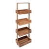 Image de - Desserte Salle de Bain 4 Niveaux "Trolley" 88cm Naturel