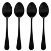Image de - Lot de 4 Cuillères à Soupe en Inox "Shadow" 20cm Noir