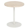 Image de Créateur d'intérieur - Table d'Appoint en Travertin "Celen" 45cm Blanc