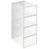 Image de - Lot de 4 Boîtes Range-Chaussures "Stak" 33cm Transparent
