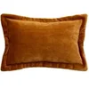 Image de Créateur d'intérieur - Coussin Déco Flanelle "Cuddly" 38x58cm Jaune Cumin