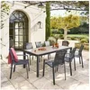 Image de Table fixe 8p Evasion honey/graphite Hespéride