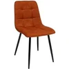 Image de Chaise tissu Sirac ambre pieds métal
