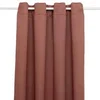 Image de Créateur d'intérieur - Lot de 2 Rideaux Occultants "Kerry" 135x240cm Terracotta